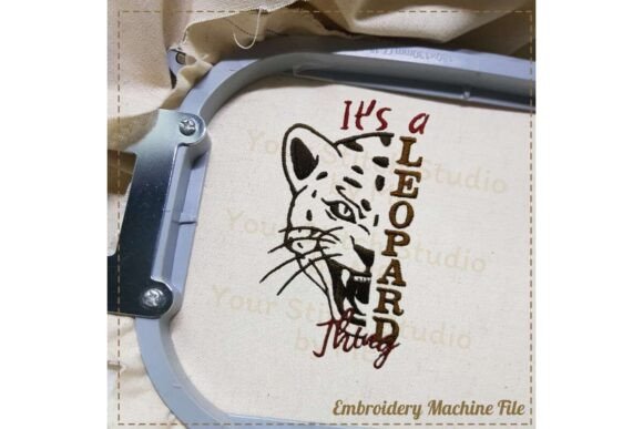 Leopard Embroidery Design- Mascot School Review