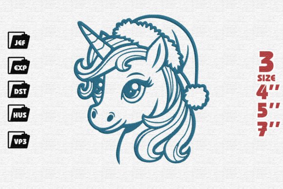 Review: Adorable Santa’s Unicorn Embroidery for Boutiques