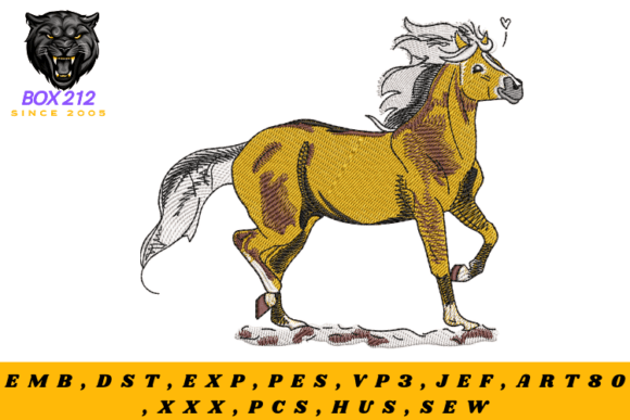 Review: Arabian Horse Digital Embroidery Design