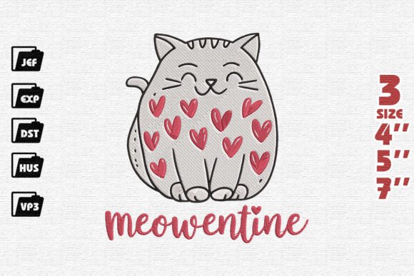 Review: Cute Cat Meowntine Embroidery for Craft Fairs
