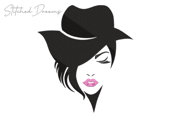 Review: Elegant Woman with Hat Embroidery Design