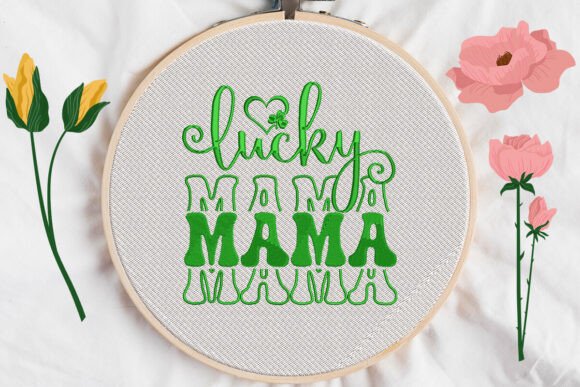 Review: Patricks Day Heart MAMA Lucky Embroidery