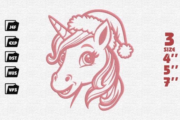 Review: Santa’s Smiling Unicorn Embroidery