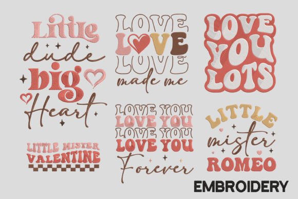 Reviewing 6 Designs Valentine Embroidery for Holiday Shops