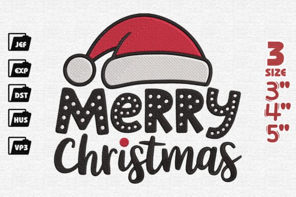 Reviewing Santa’s Hat Says Merry Christmas Embroidery
