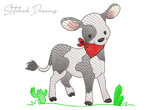 Reviewing the Cute Cow Digital Embroidery Design