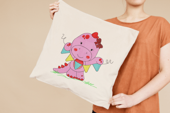 Reviewing the Dino Girl Digital Embroidery Design