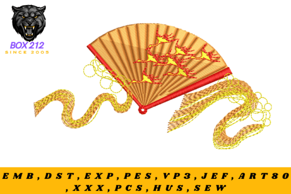 Reviewing the Elegant Hand Fan Embroidery Design