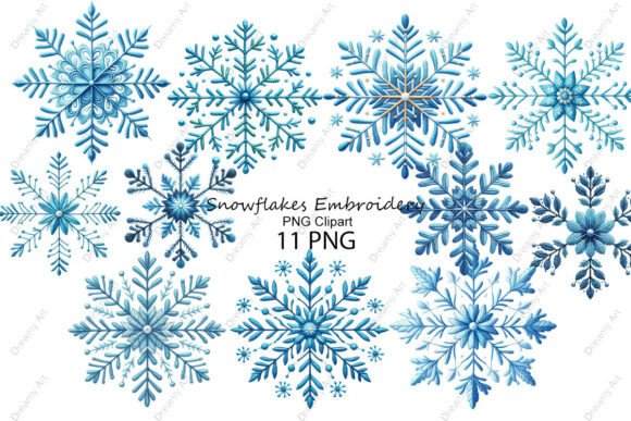 Snowflakes Embroidery PNG Clipart: A Designer’s Review